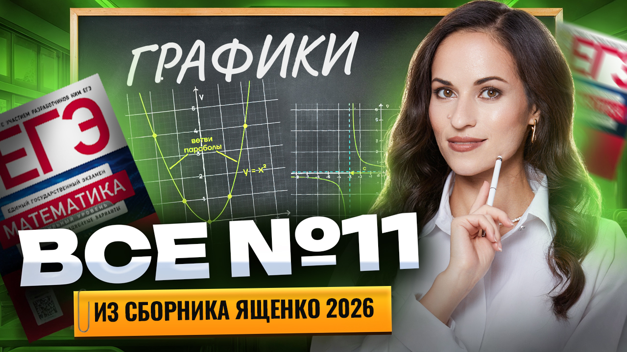 Все типы 11 задания: графики Ященко 2026 | ЕГЭ профильная математика | Умскул