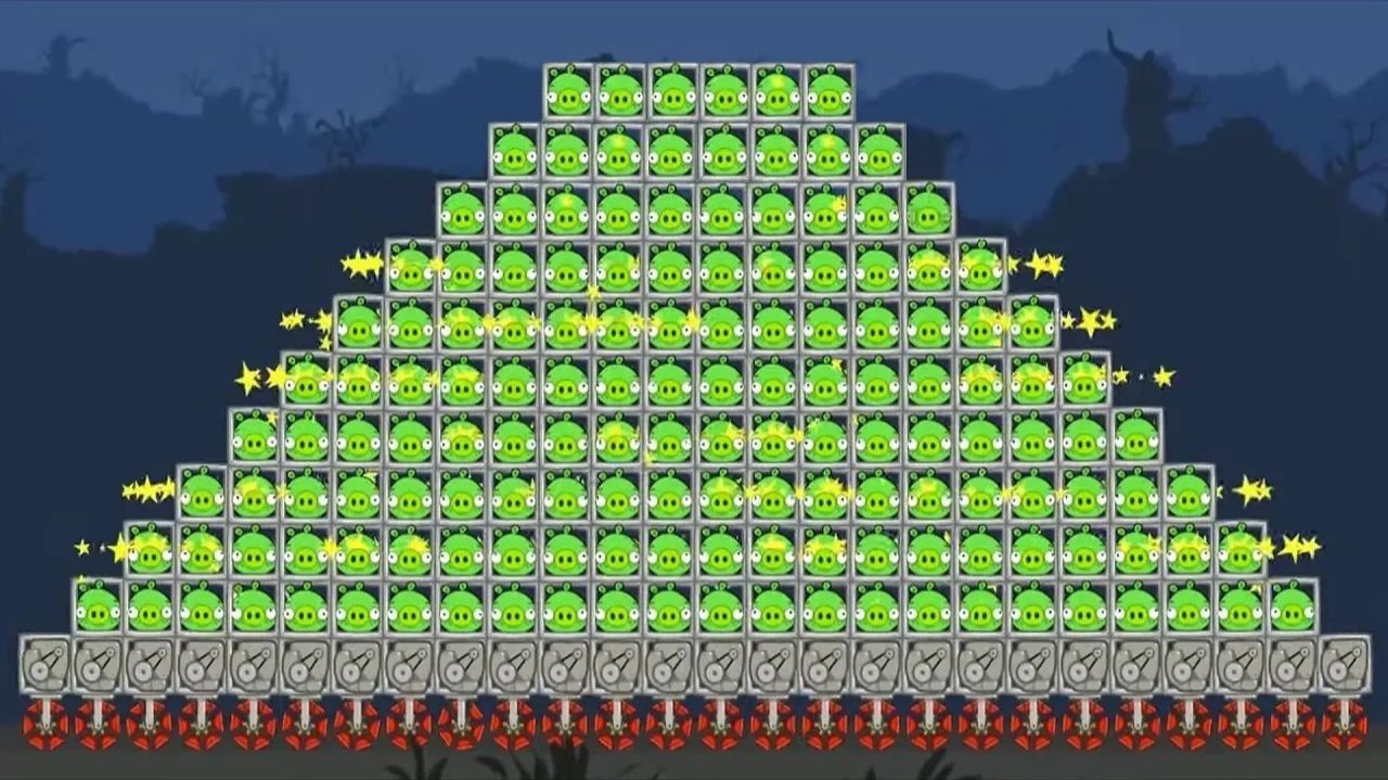 🔺ГИГАНТСКАЯ ПИРАМИДА-ТАНК из 1000 Свинок!