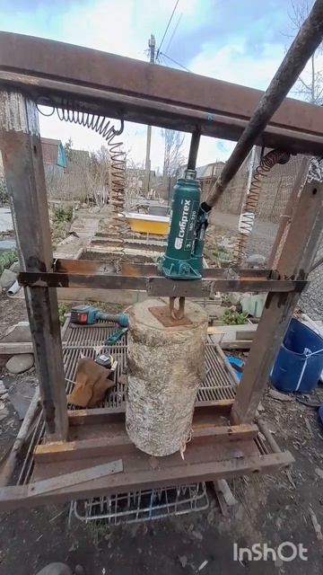 пресс из бутылочного домкрата и того что было.mp4