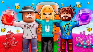 КТО БОЛЬШЕ ЗАРАБОТАЕТ НА МЁДЕ в Роблокс! + Фиксплей, Юни!