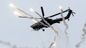 Вертолет Ми-28нм на боевом задании. Лучшее видео из зоны СВО