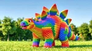 Детские мультики. Мультики для детей. Фигурки из шариков против мяча. Мультики