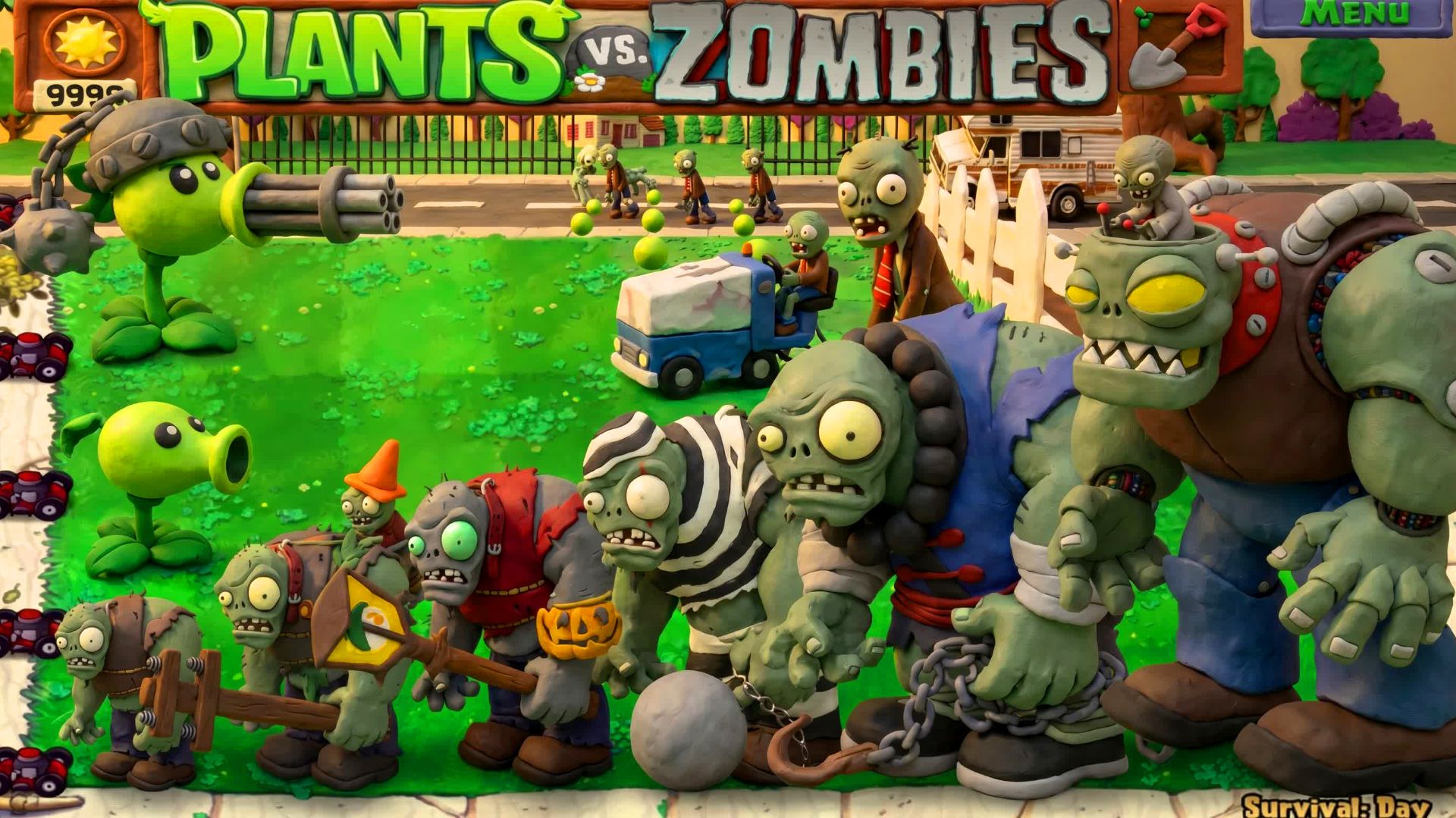 Растения против Зомби ПвЗ Fusion ОРДА ЗОМБИ Plants Vs. Zombies Hybrid Mod PvZ мод Битва прохождение