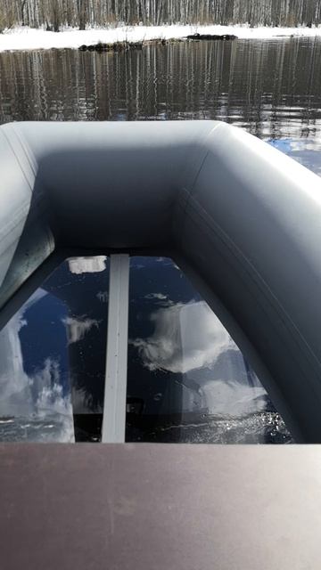 Winboat / Тест, прозрачная складная лодка - на воде!