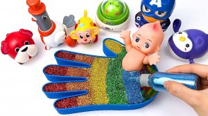 Мультфильмы для малышей. Мультики для детей. Новые игрушки. Слаймы. Звуки. АСМР