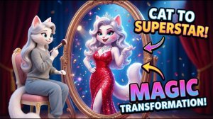 ✨ От тротуара до мечты о королевской красной дорожке | Тайный путь к славе белой кошки 👑❤️