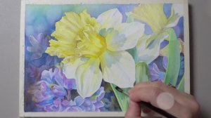 Как нарисовать желтые цветы 🌼 Техники и советы по работе с акварелью