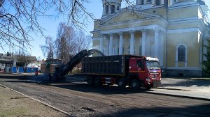(Рыбинск-40) НАЧАЛСЯ РЕМОНТ СОБОРНОЙ ПЛОЩАДИ