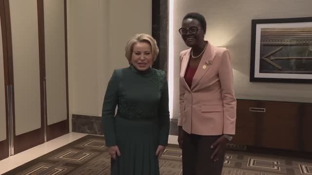 Валентина Матвиенко с Тулия Эксон Председателем Межпарламентского союза, 16 апреля 2026