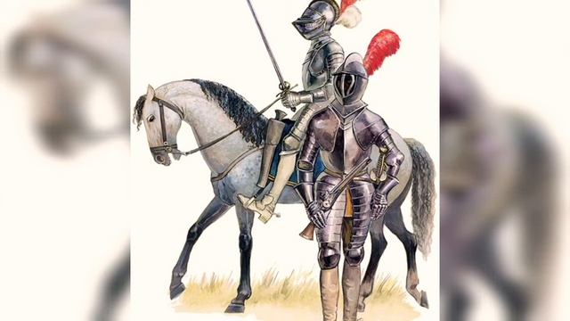 Черные рейтары-жестокие наемники с большим количеством оружие