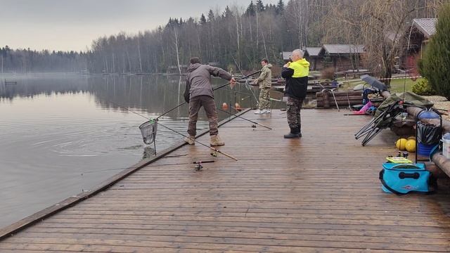 поимка форели