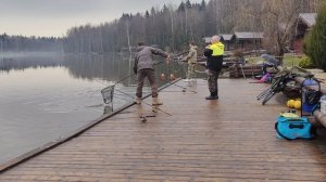 поимка форели