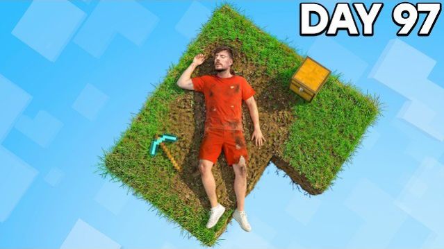 Выживание 100 дней нa скайблоке! МИCТЕР БИСТ / Майнкрафт