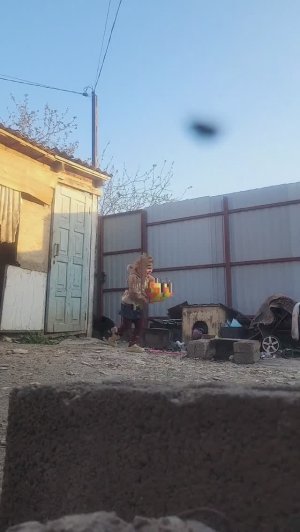 играю во дворе футбол