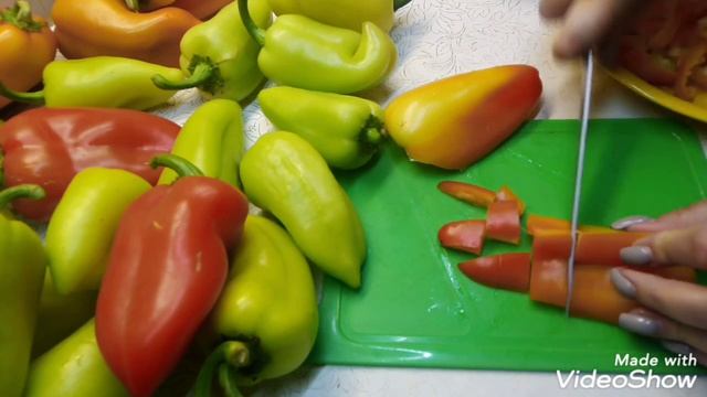 Перец на зиму. СПОСОБЫ НАРЕЗКИ