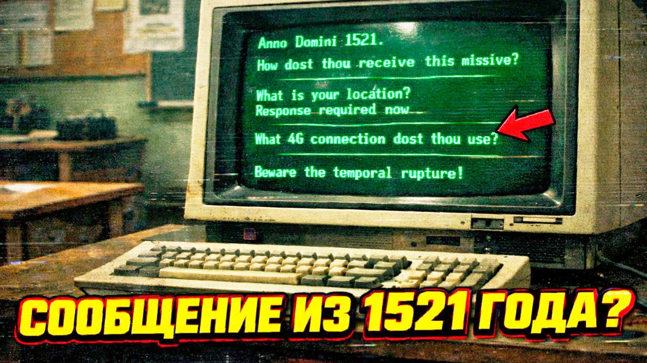 В 1984 году школьный компьютер получил сообщения из 1521 года а затем в диалог вмешались из Будущего