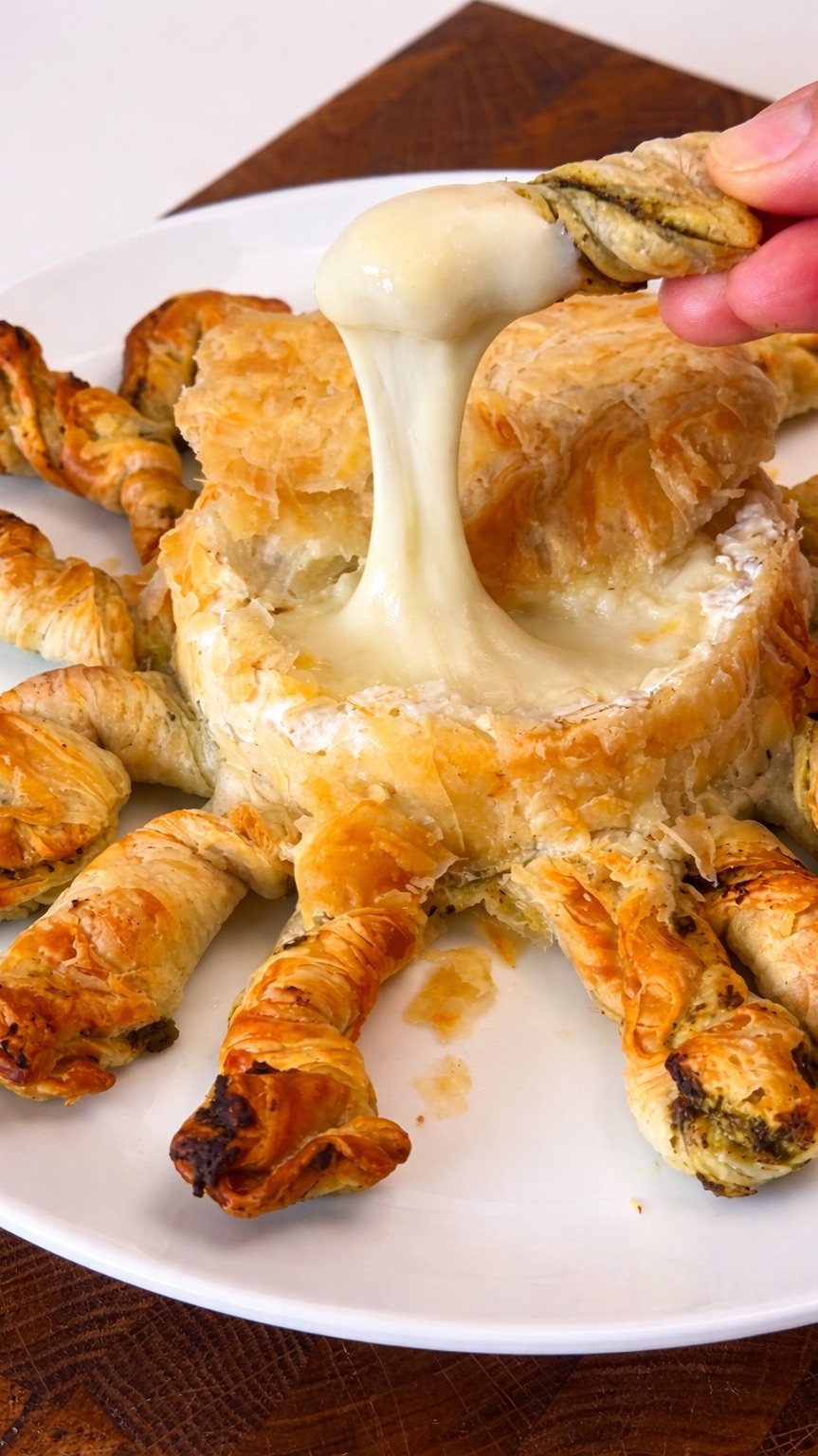 Сыр Бри в лепешке роти