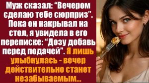 Аудио истории слушать. Интересные истории.  Муж сказал： “Вечером сделаю тебе сюрприз”. Пока он накр
