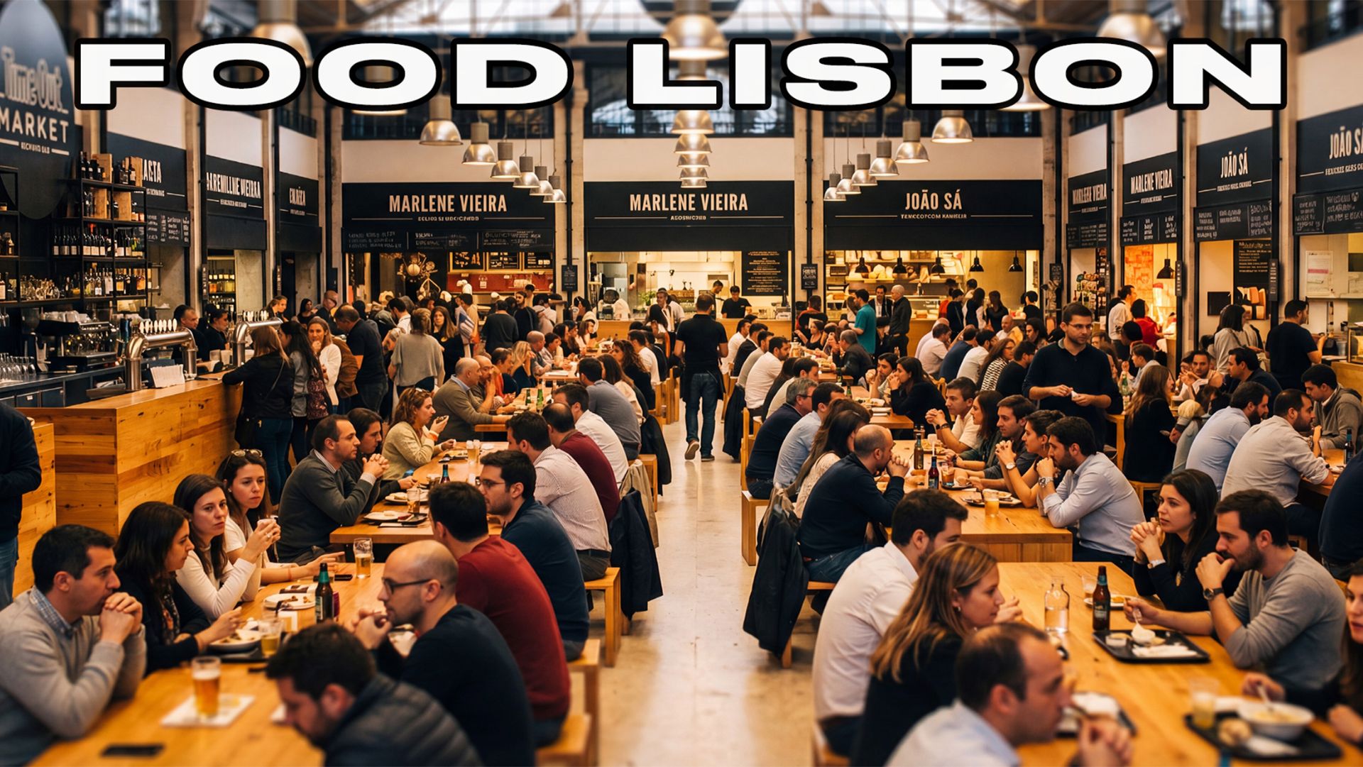 Пешеходная экскурсия по Лиссабону 🇵🇹 Time Out Market и Pink Street | Португалия 4K Ultra HD