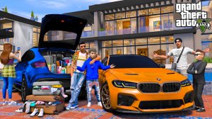 ОТЕЦ И СЫН В GTA 5 - ПОСТРОИЛ ОГРОМНЫЙ ОСОБНЯК ДЛЯ СЕМЬИ! РЕАКЦИЯ ДЕТЕЙ НА НАШ НОВЫЙ ДОМ! 🌊ВОТЕР