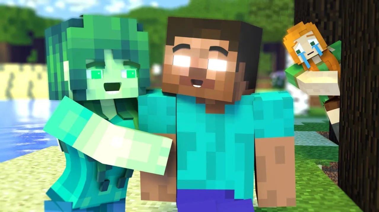 История любви Херобрина и Зоммы. Майнкрафт Мультик