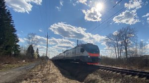 Электропоезд ЭП2Д-0056 ст.Голицыно до ст.Звенигород. 04.04.2026.