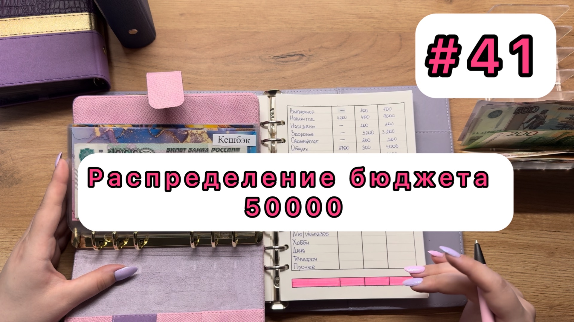 #41 Распределение семейного бюджета по конвертам / Апрель / 50000₽