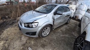 Chevrolet Aveo T300 разорвали всю бочину, ремонт