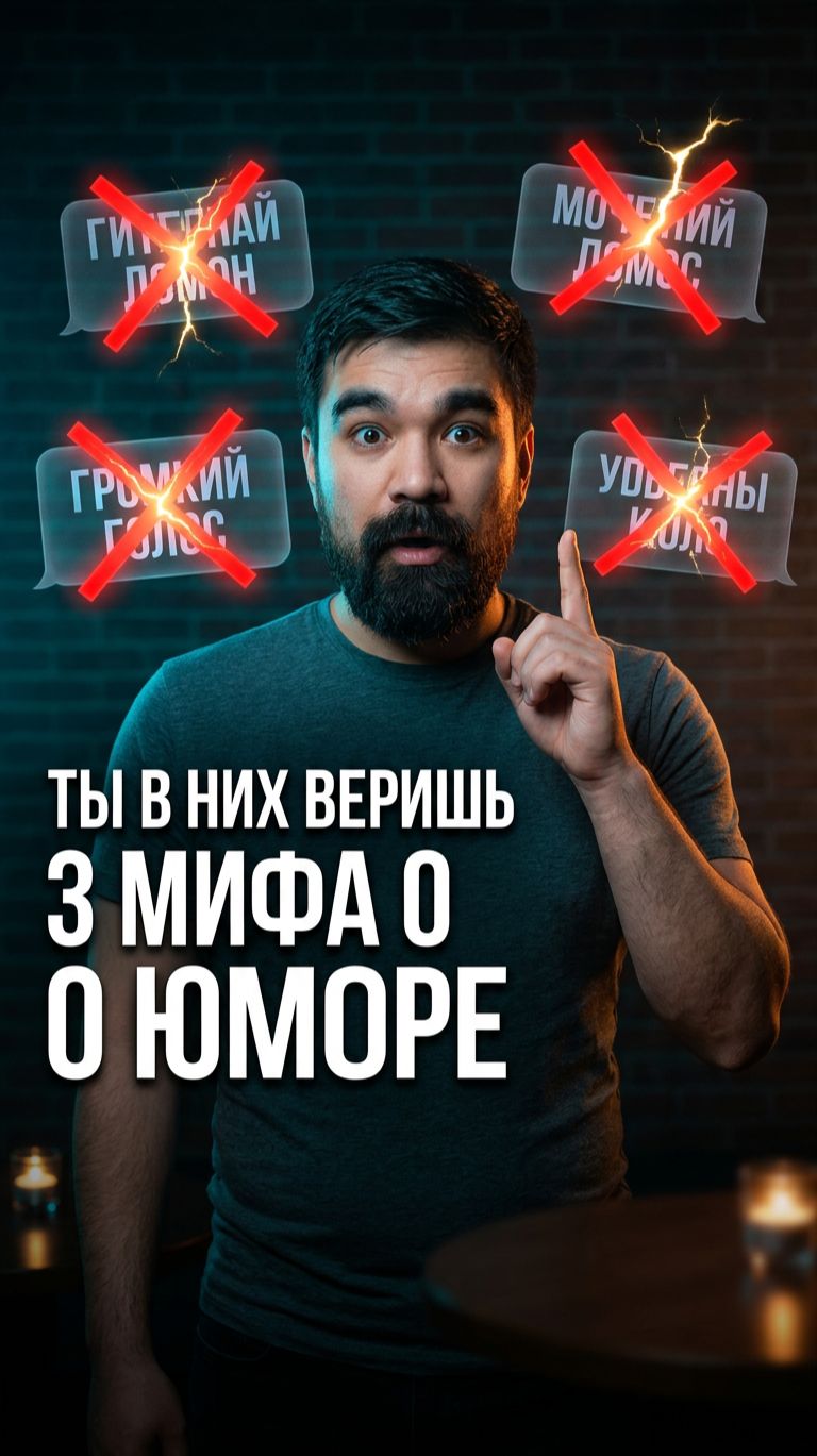 🎤 Ты веришь хотя бы в один из этих мифов о юморе
