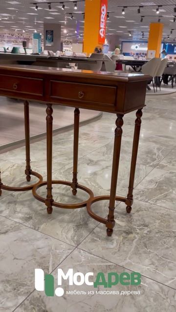 Консоль ручной работы МИГ384 из красного дерева от фабрики Satin Furniture (Индонезия)