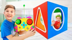 Фигуры и Цвета - ГИГАНТСКИЙ Куб-Сортер Челлендж