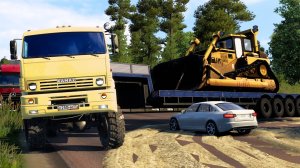 628 / ETS2 1.53 / Суровая Россия Забайкалье "R7" / КАМАЗ 65225 БАТЫР