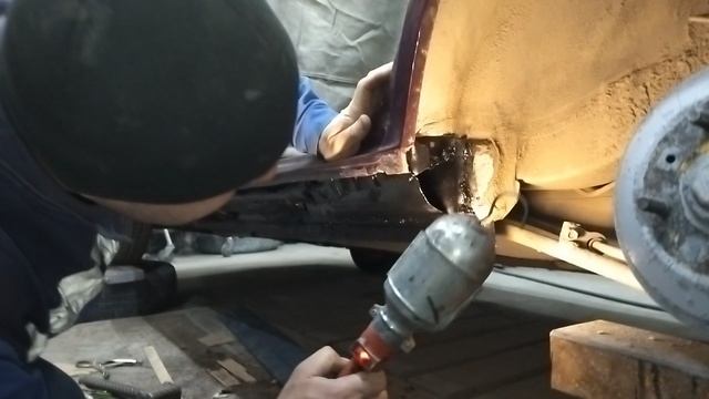 хендай акцент 2.замена и усиление порогов