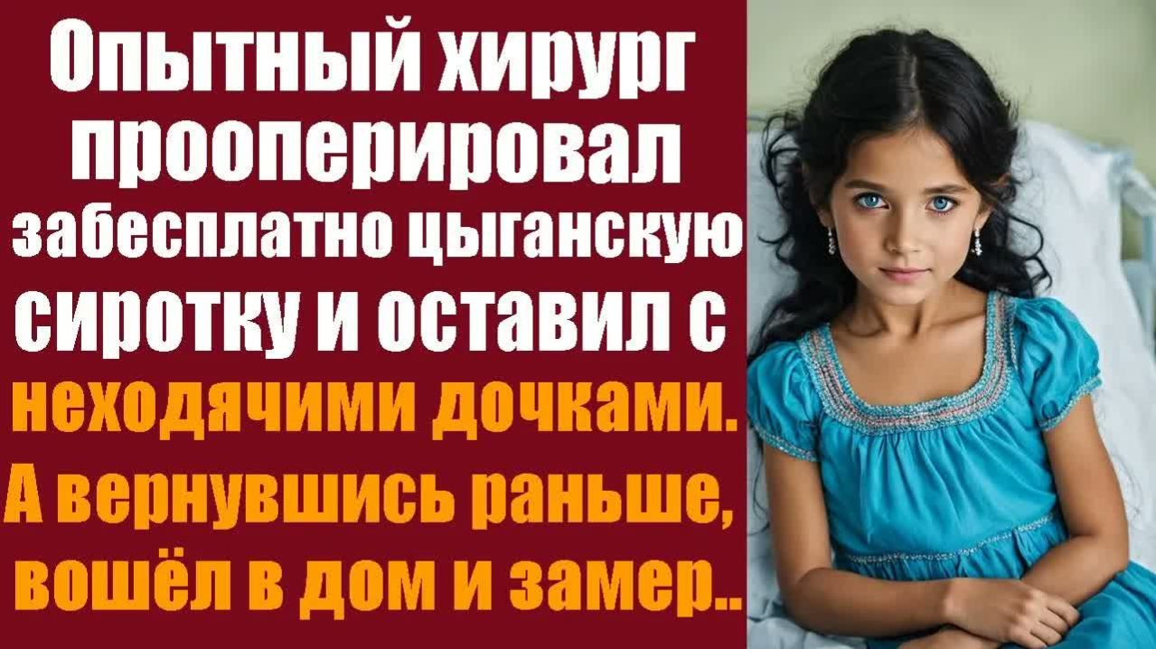 Рассказы о жизни. Драматические истории. Опытный хирург прооперировал забесплатно цыганскую сироту