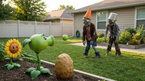 Растения против Зомби ПвЗ Fusion ОРДА ЗОМБИ Plants vs. Zombies Hybrid Mod PvZ мод Битва прохождение