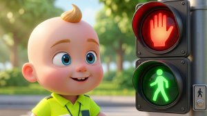 Песенка про светофор  | Как переходить дорогу | Детская обучающая песня