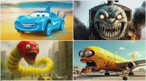 МАКВИН против ПАРОВОЗИК ТОМАС и ЗАРАЖЕННЫЙ МИНЬОН — Битва Монстров EXE 🏎️🚂👹