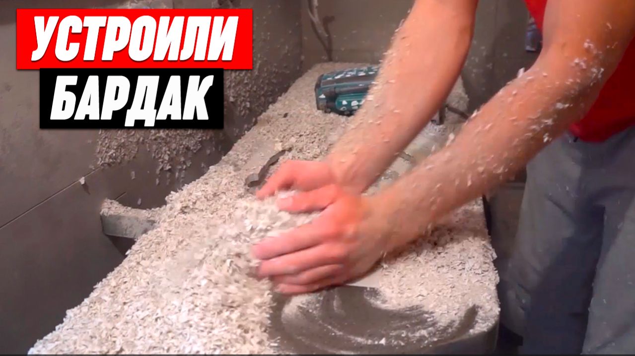 Мебель для ванной со столешницей из камня