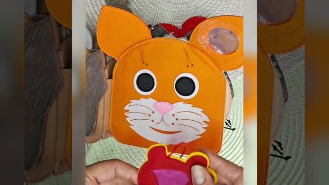 Развивающая книжка из фетра Домашние животные