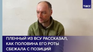 Пленный из ВСУ рассказал, как половина его роты сбежала с позиций