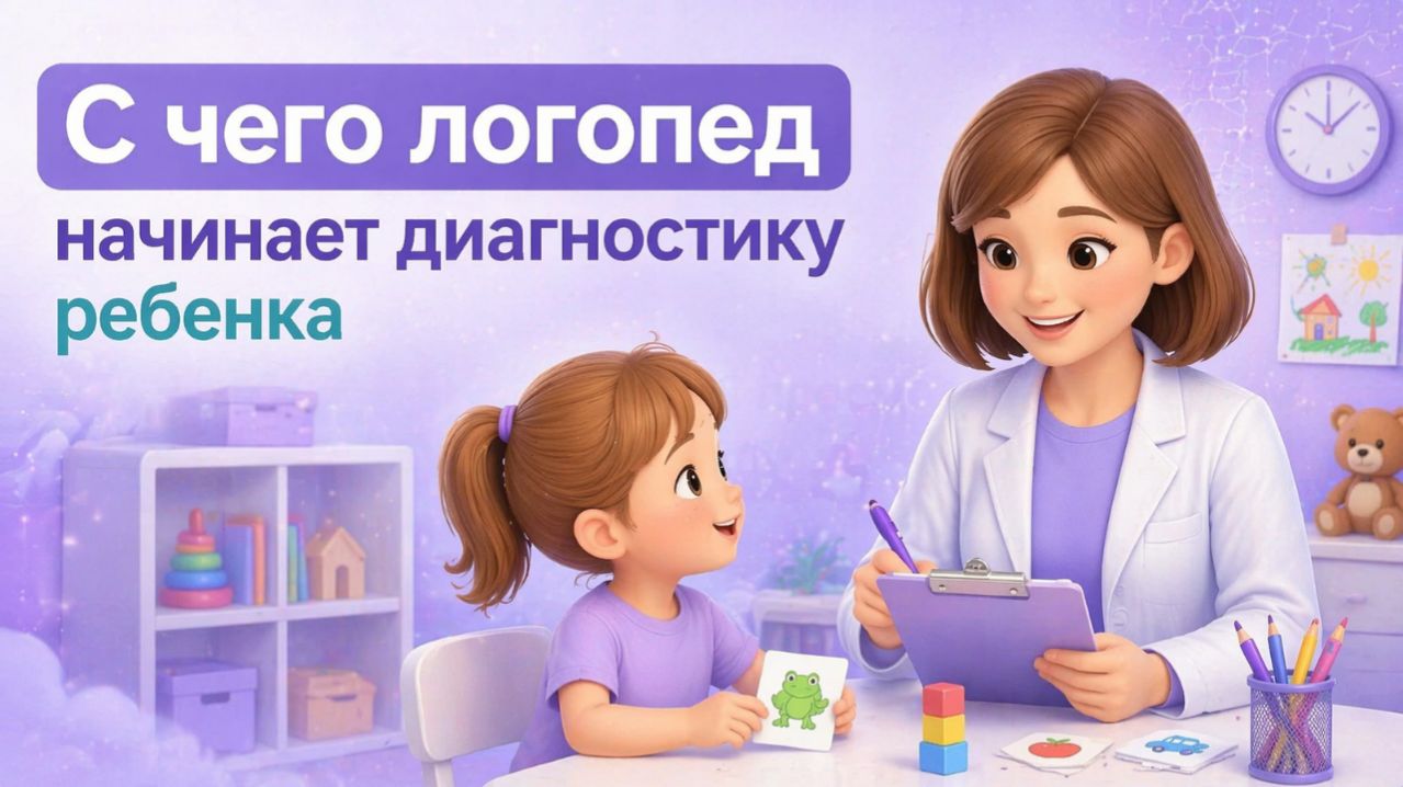 С чего логопед начинает диагностику ребенка