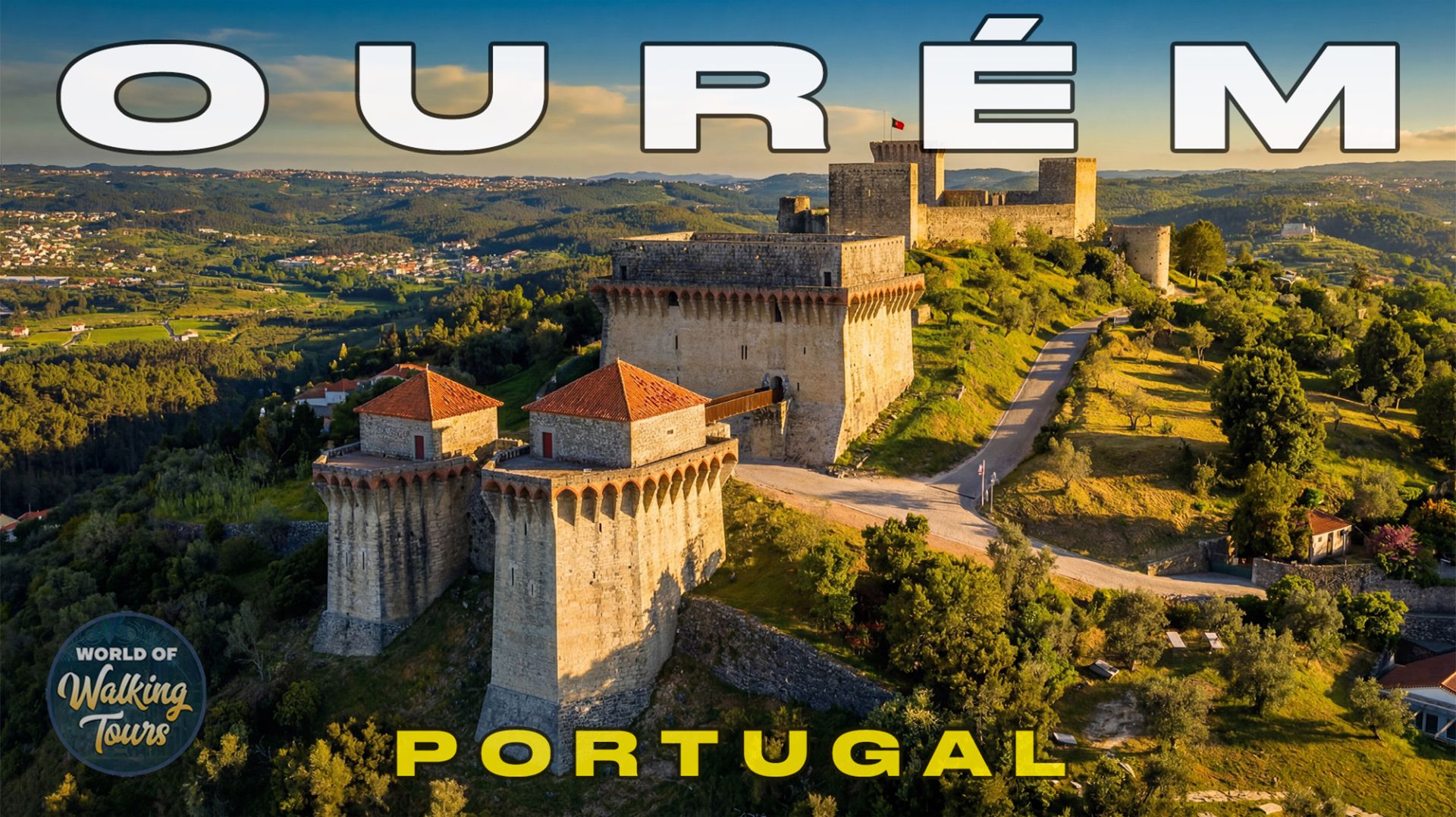 Оурен Португалия  Средневековая архитектура от которой захватывает дух  4K Ultra HD