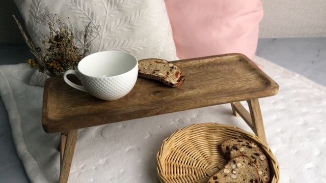 Сервировочный поднос-столик ДЬЮКО бамбук 40х15 см 1173561