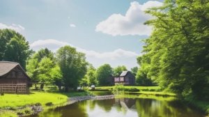 Звук природы. Птицы. Золотистоклювый сальтатор в деревне