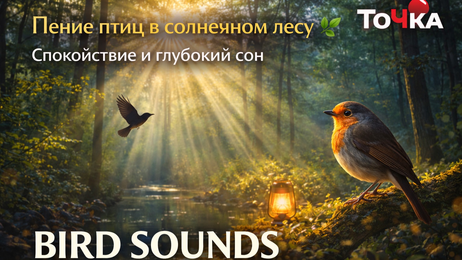 Пение птиц в солнечном лесу 🌿 Спокойствие и глубокий сон