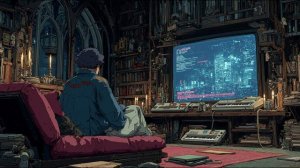 Dark Academia Meets Synthwave 🎧 Lofi Beats for Deep Focus and Coding 💻