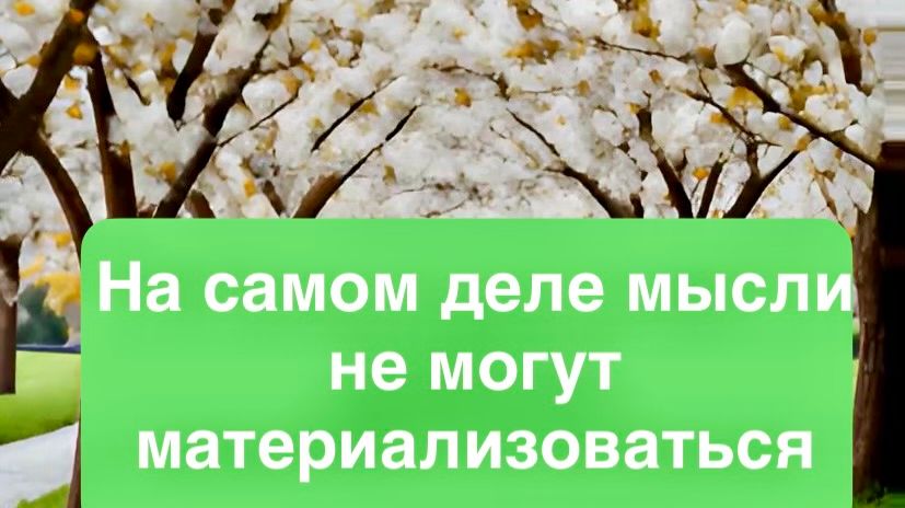 Мысли НЕ материальны!!!