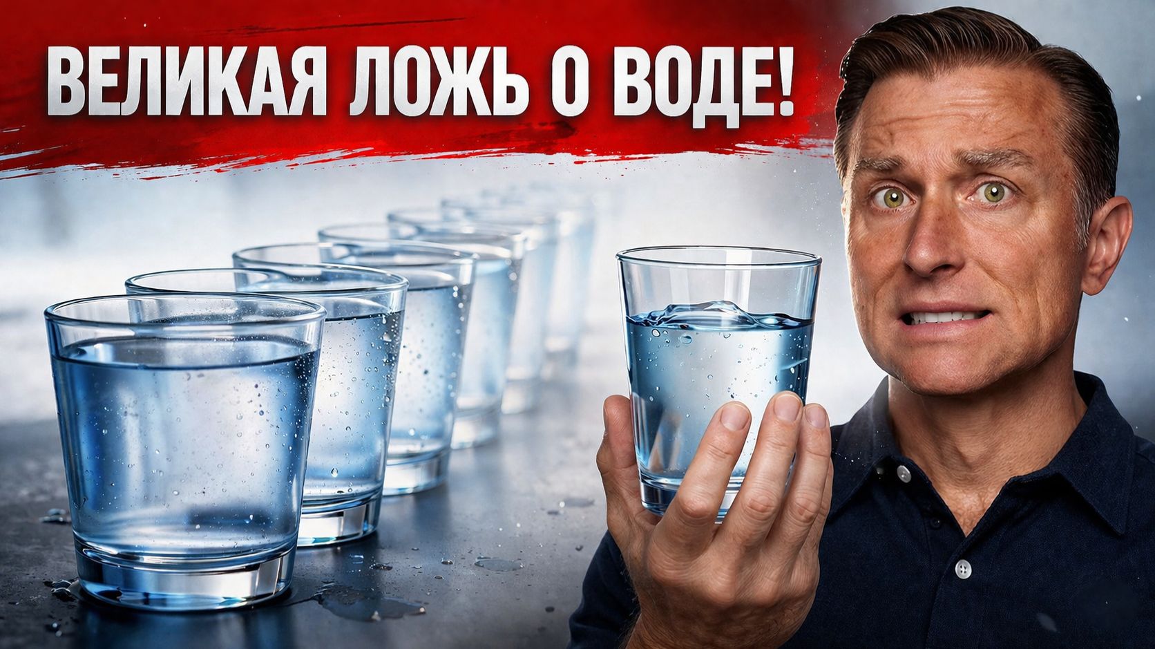 Почему употребление 8 стаканов воды в день - это миф!