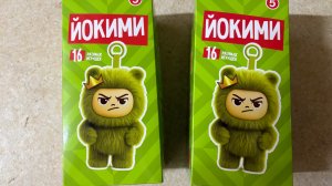 Распаковка сразу 2-ух коробочек зеленого цвета с Йокими из Пятёрочки+ Йокими из прошлых распаковок