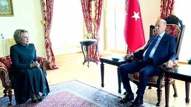 Председатель Совета Федерации В.Матвиенко с Президентом Турции Р.Т.Эрдоганом, Турция, 16 апреля 2026